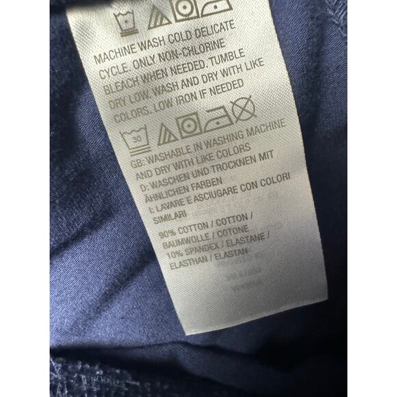 QVC Denim&Co Tall Yoga Stretch Lightly Boot Pant w/Pockets Navy NWOT Size XLT - Picture 6 of 8